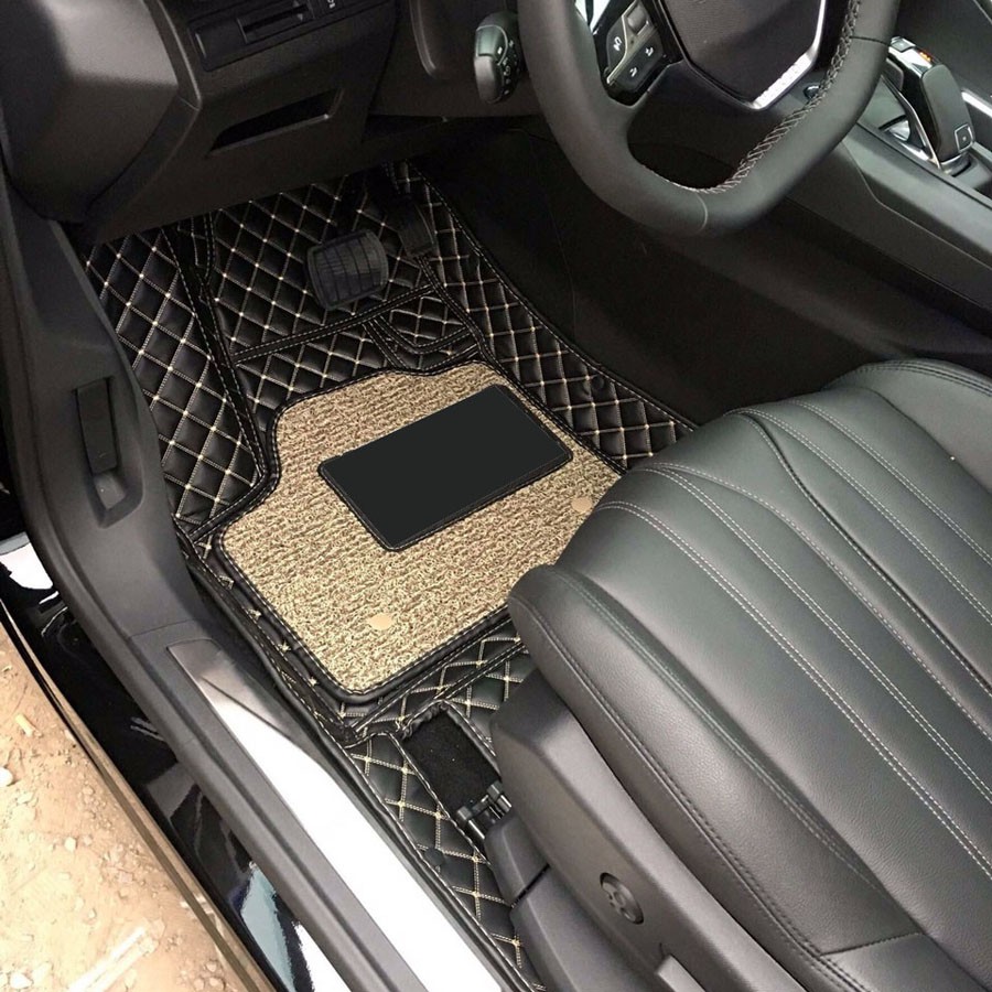 thảm lót sàn ô tô 6D trên xe Kia morning